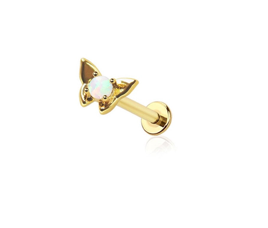 Opal Butterfly Flat Back