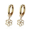 Dangle Flower Hoops