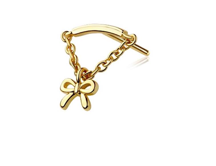 Bow Hidden Helix Flat Back