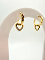 Dangle Heart Huggies