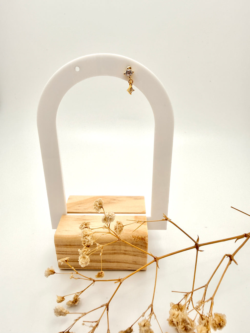 Gem and Star Dangle Flat Back