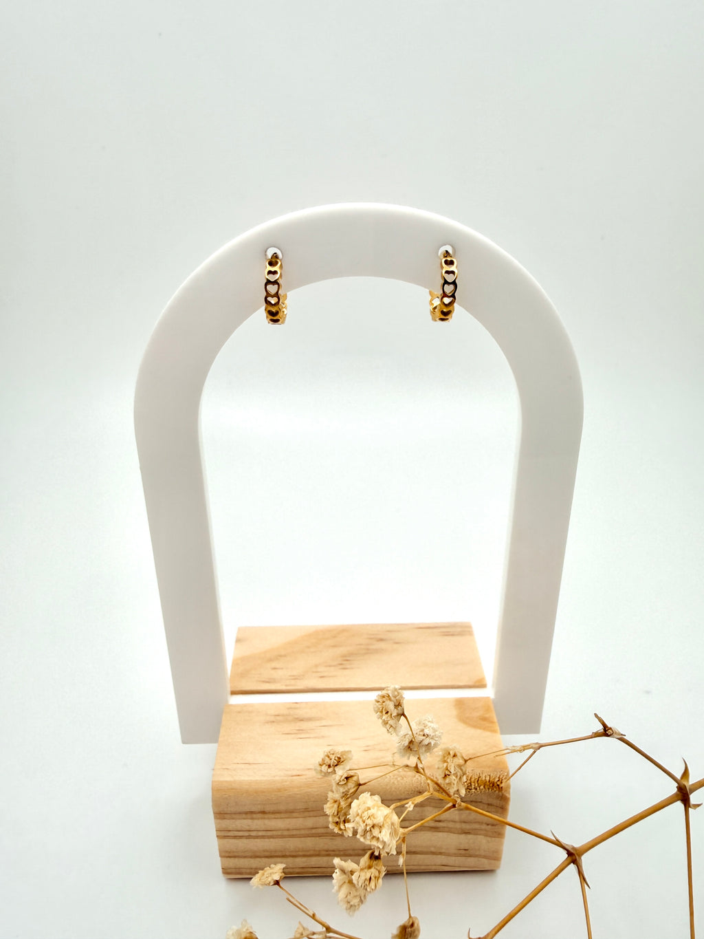 Heart Cluster Hoop