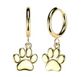 Paw Print Hoops