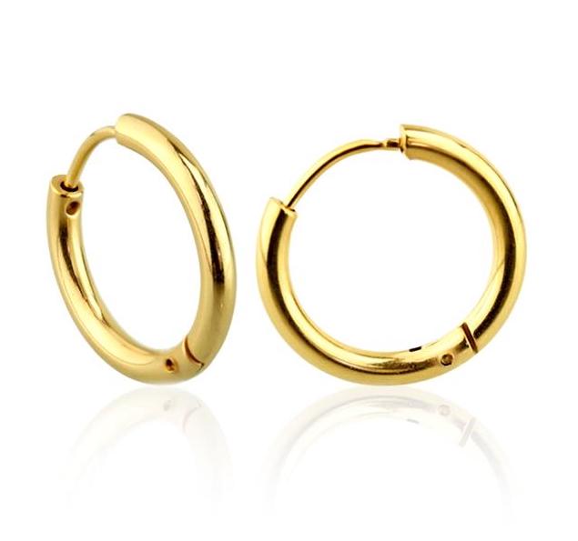 Simple Huggie Hoops