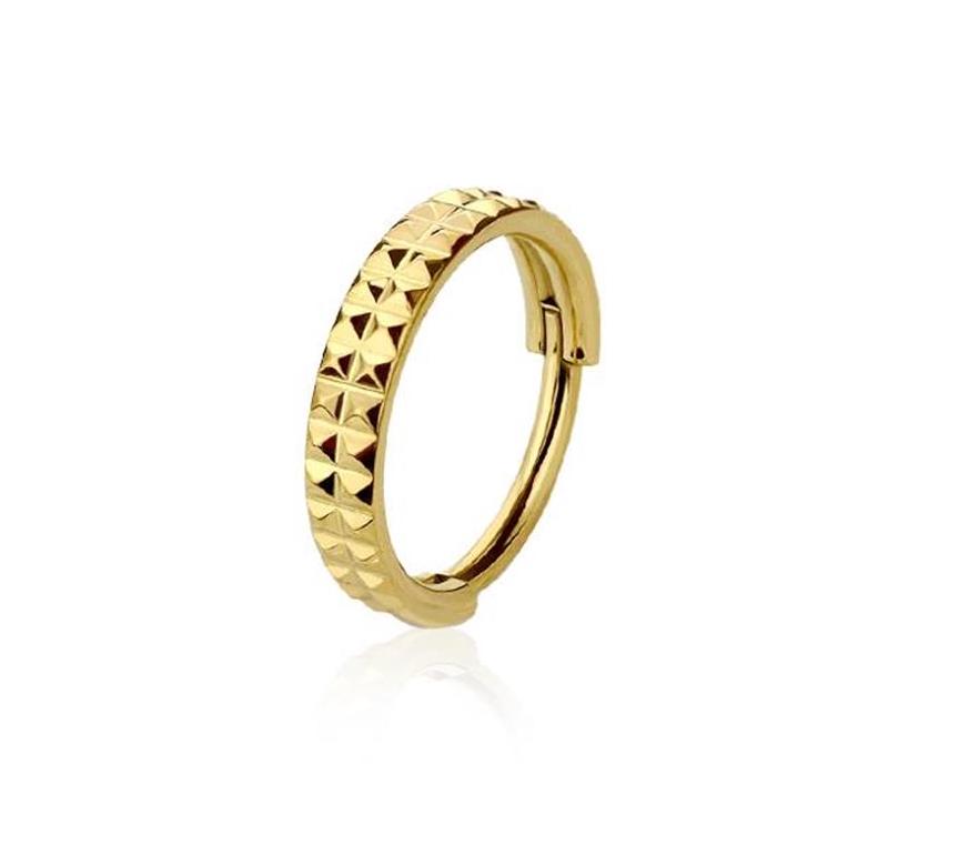 Spike Dent Double Hoops