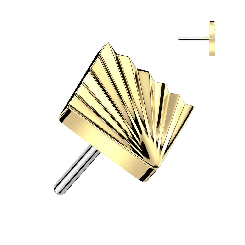 Textured Square Flat Back