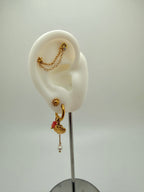 Double Mixed Earring Chain