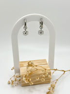 Dangle Flower Hoops