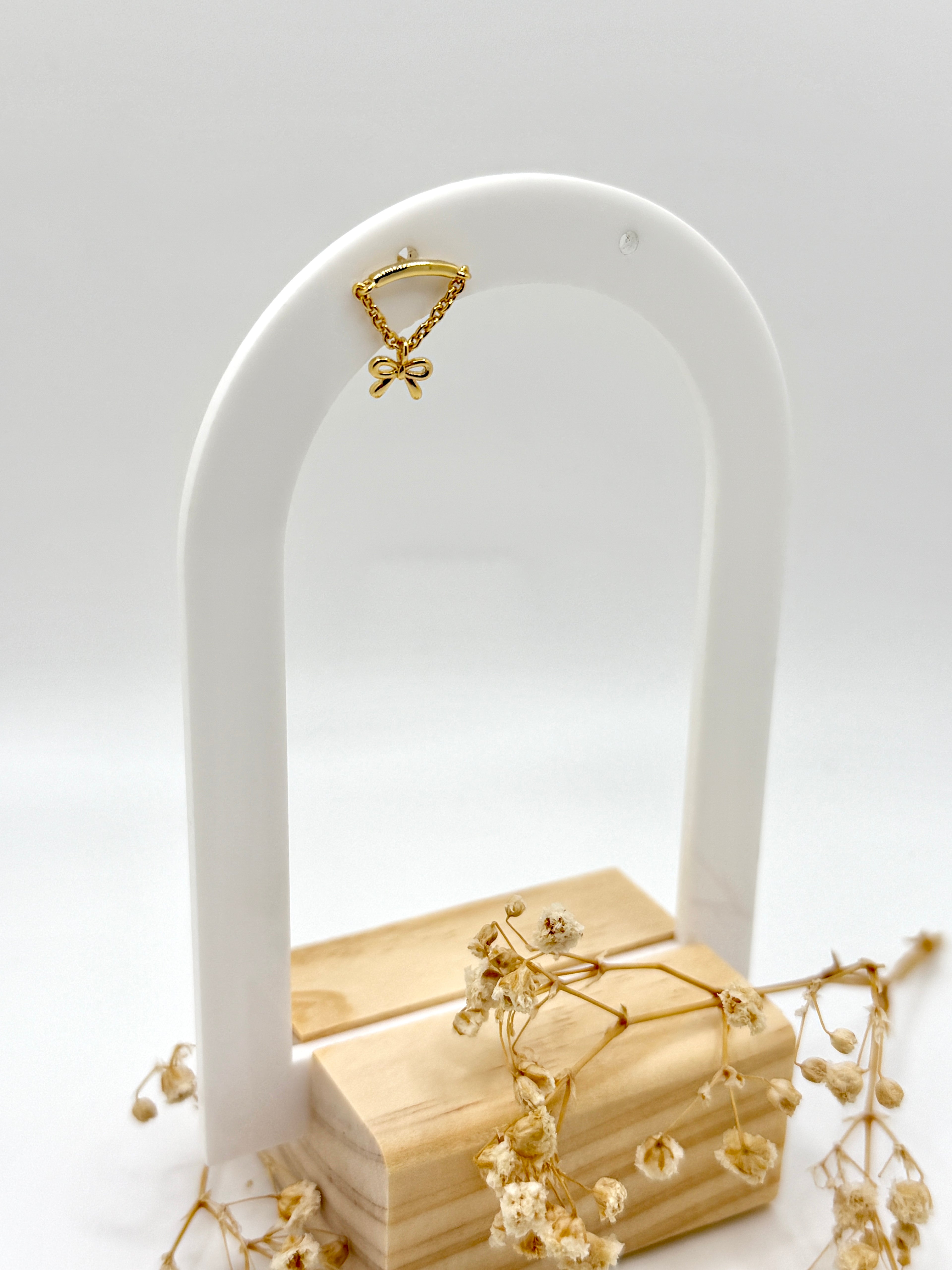 Bow Hidden Helix Flat Back