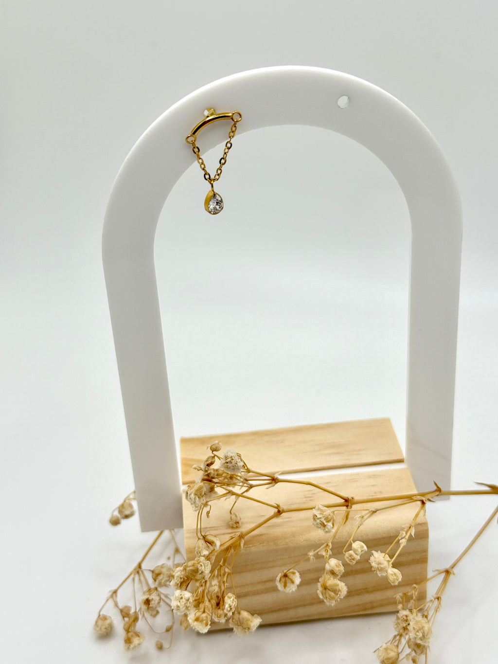 Teardrop Hidden Helix Flat Back