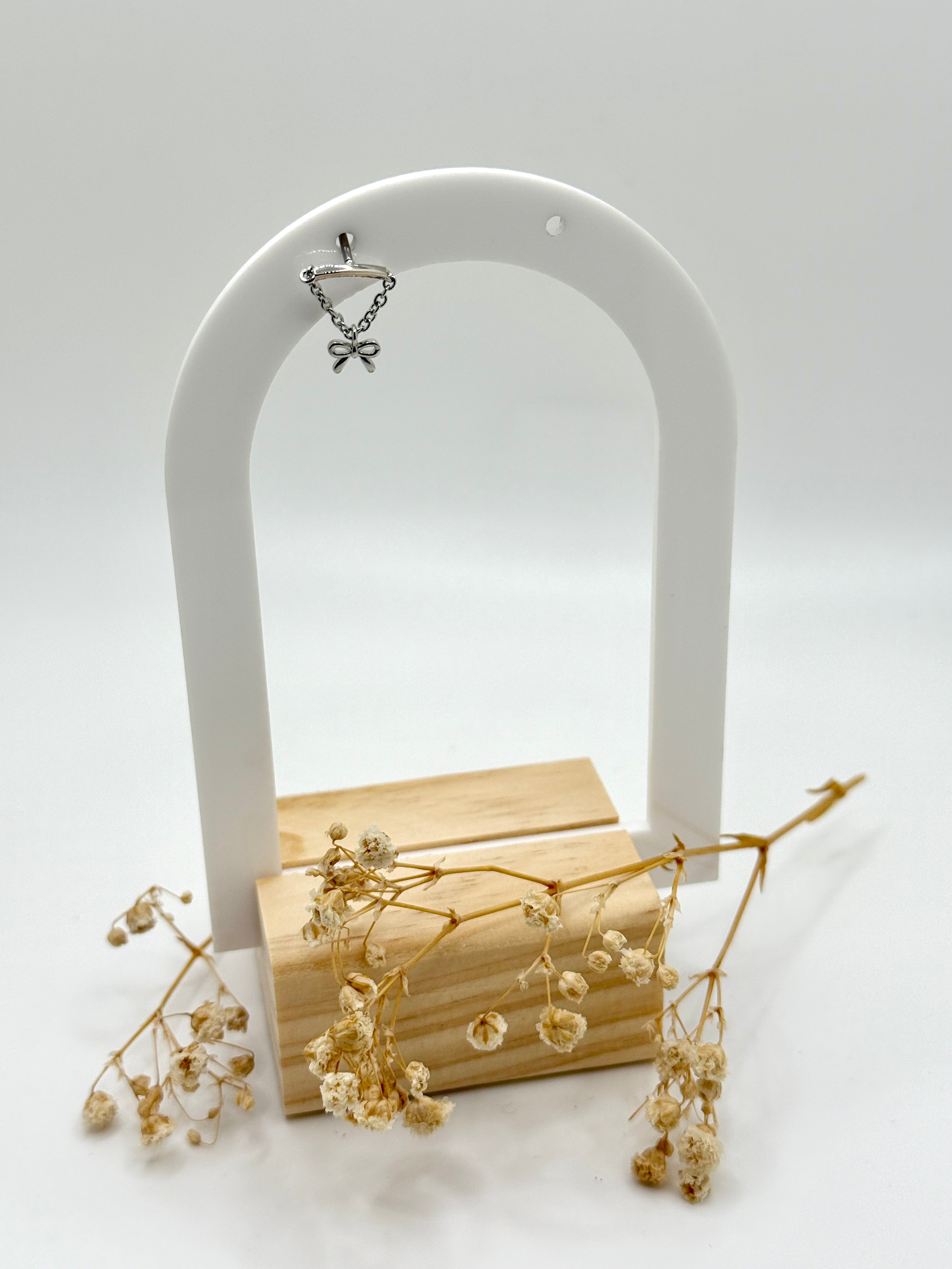 Bow Hidden Helix Flat Back