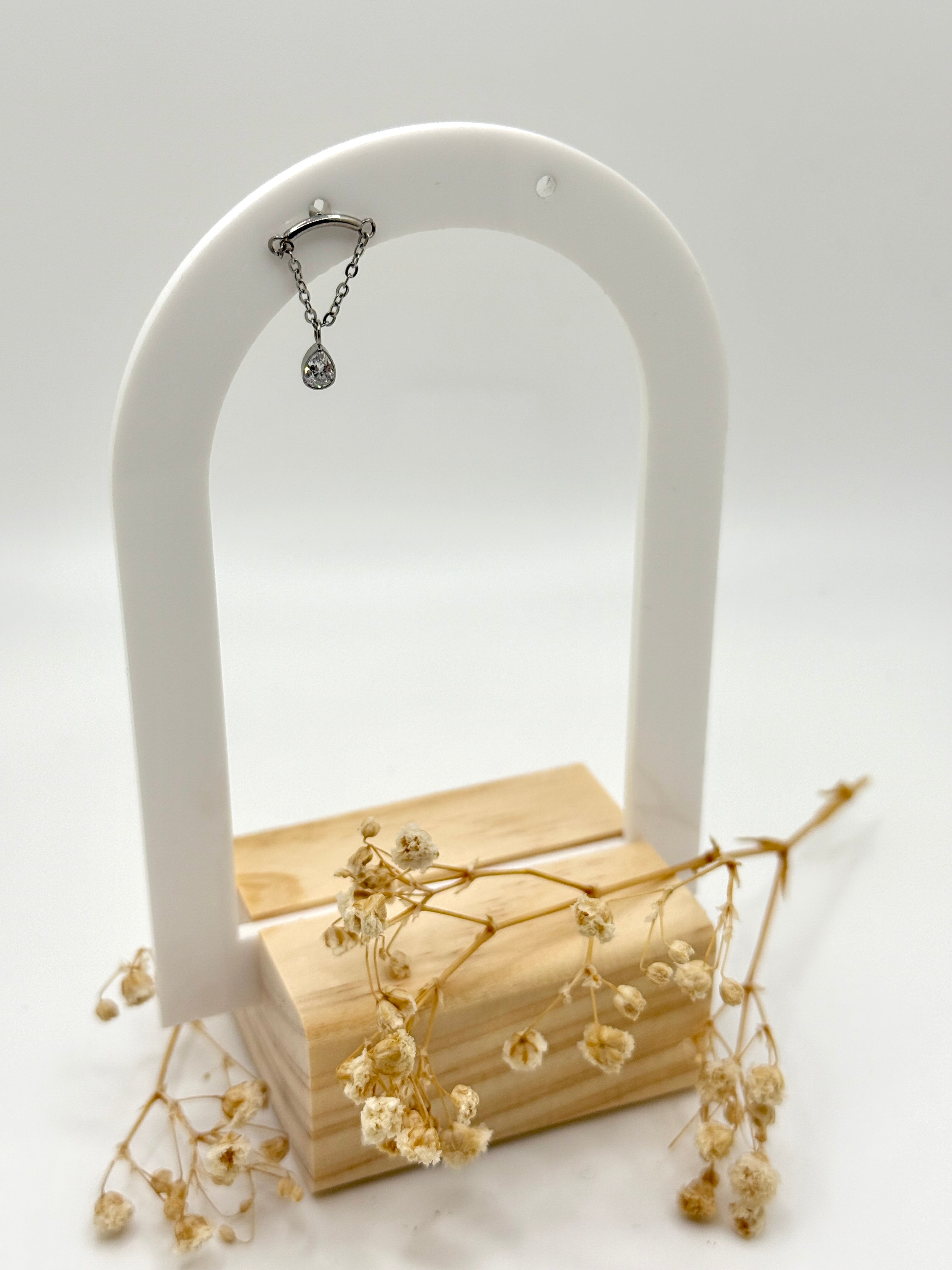 Teardrop Hidden Helix Flat Back