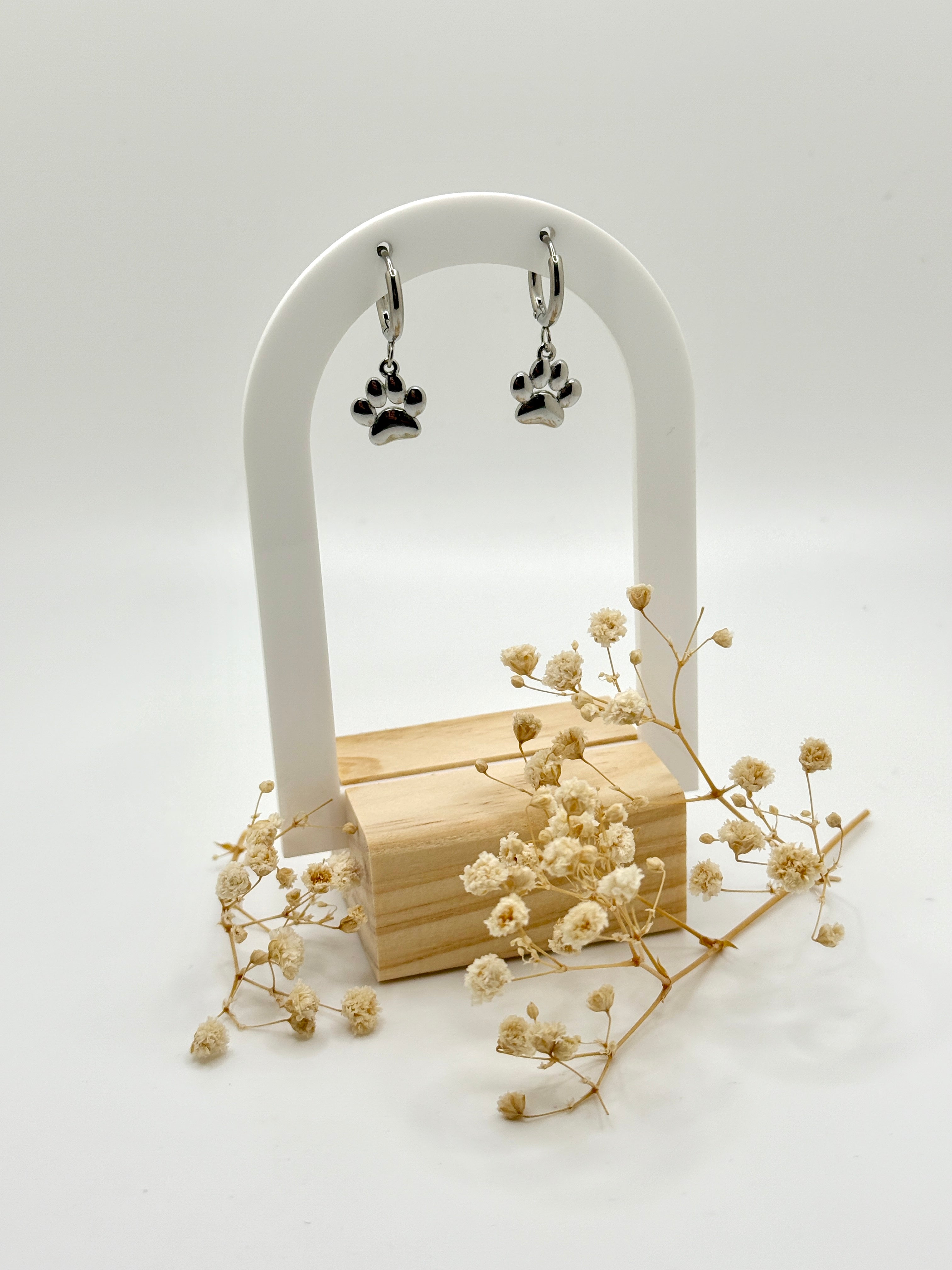 Paw Print Hoops