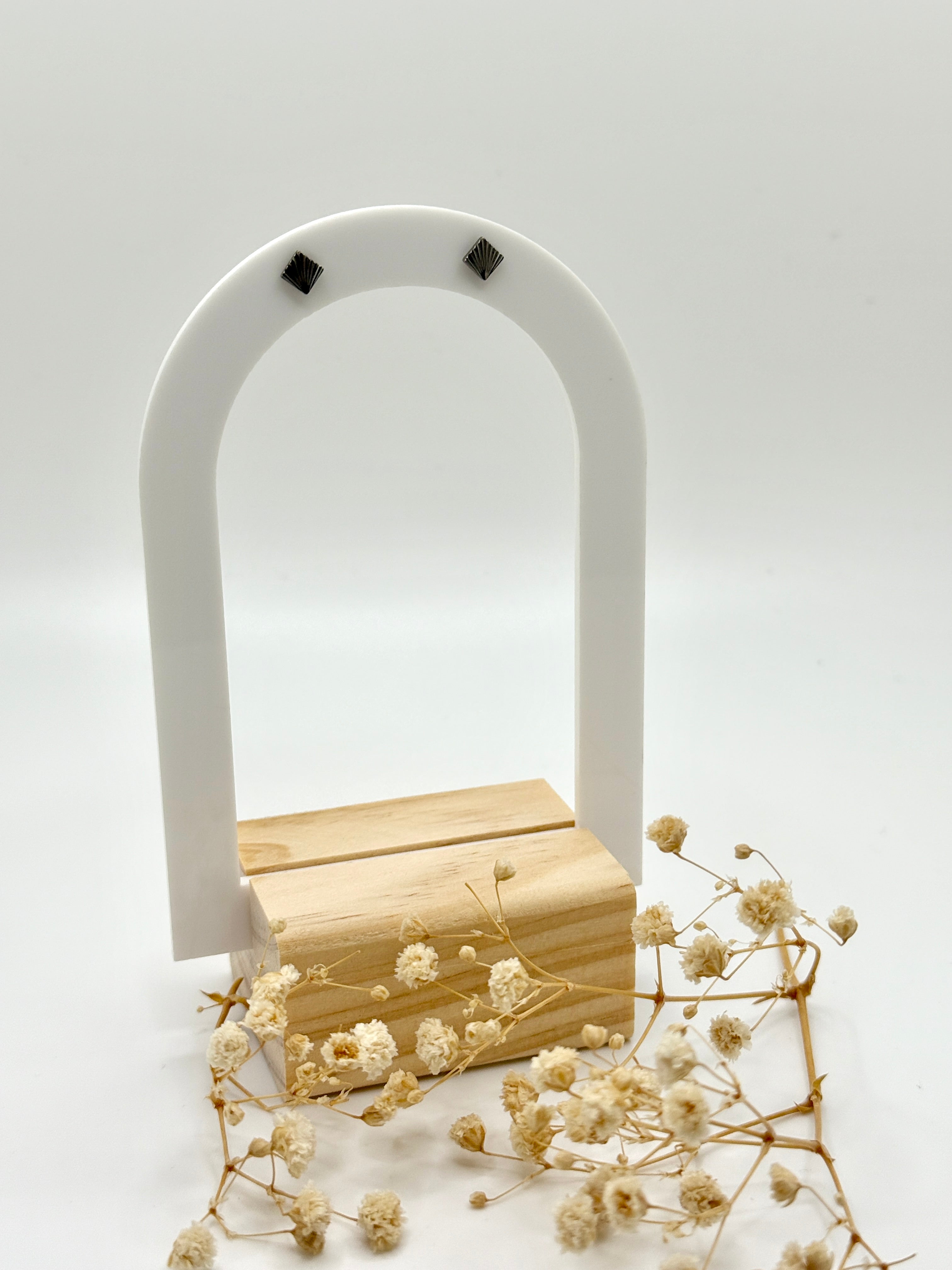 Textured Square Flat Back