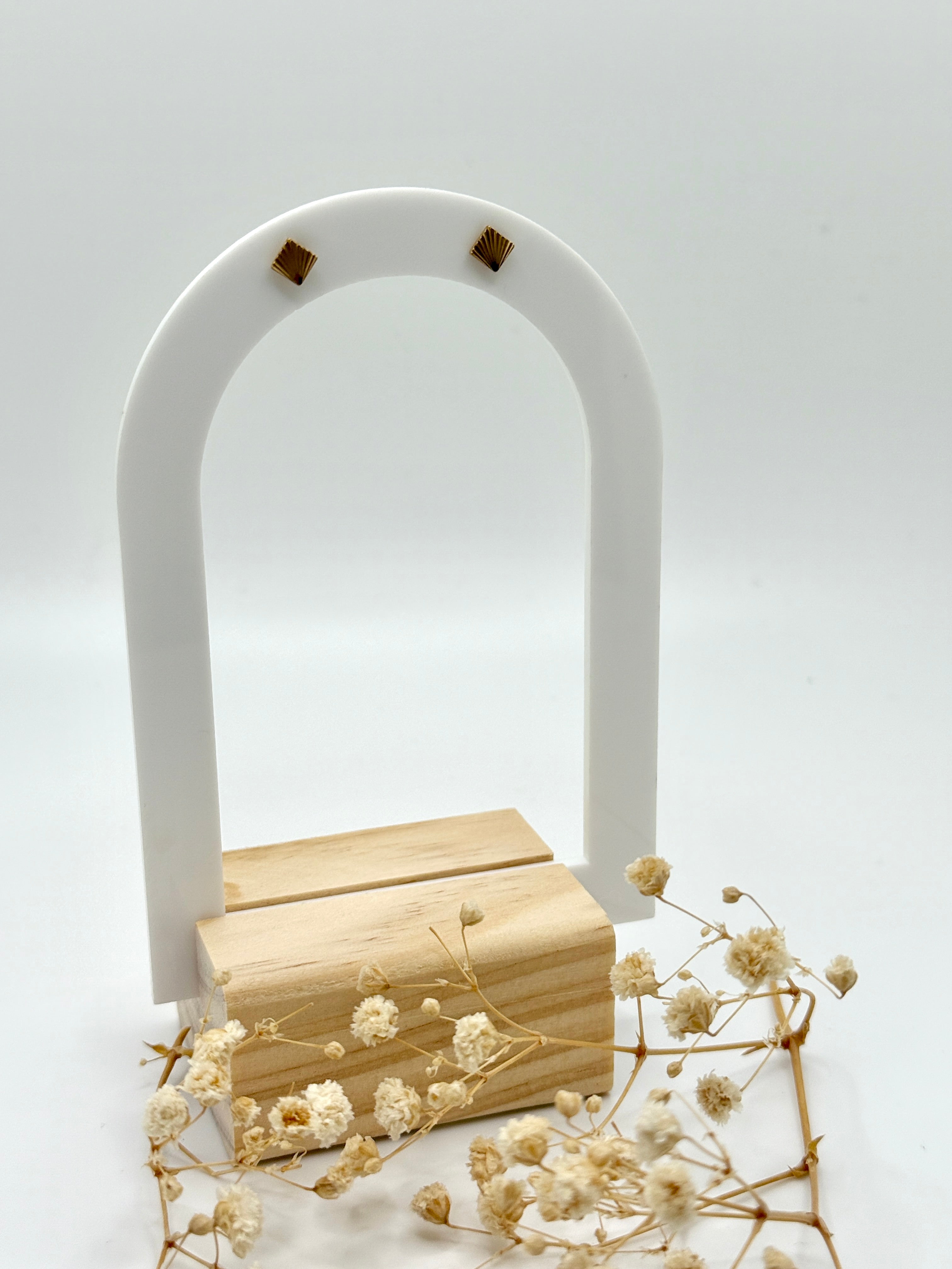 Textured Square Flat Back