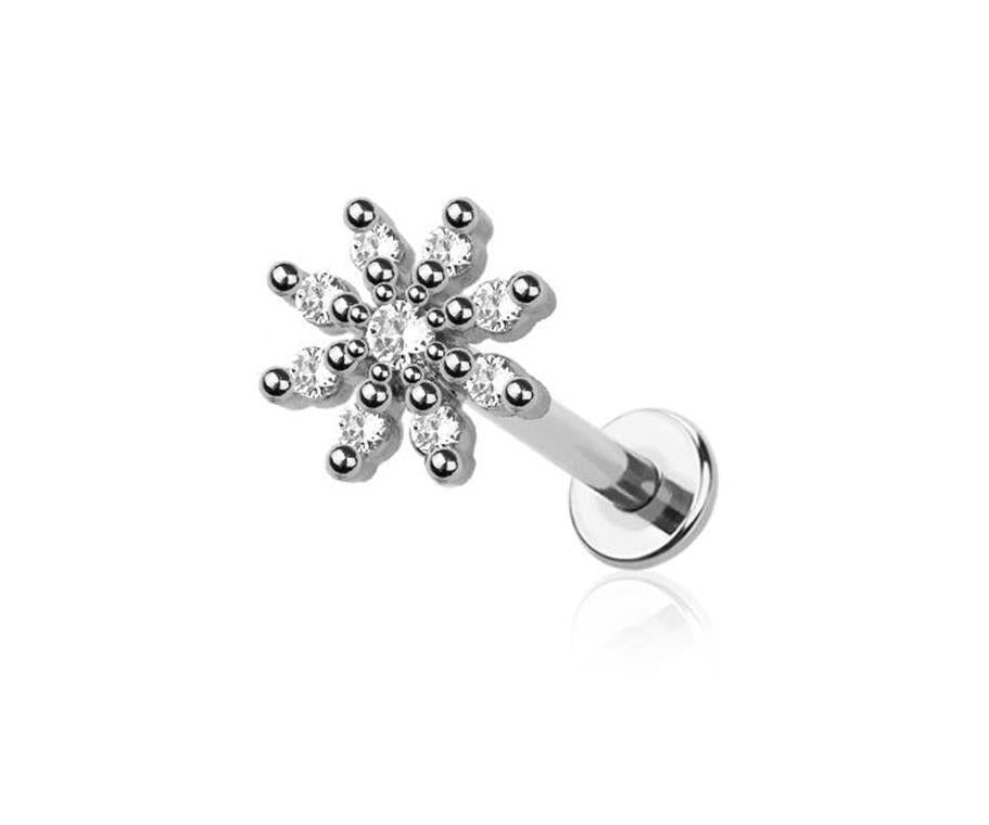 Sparkling Flower Flat Back