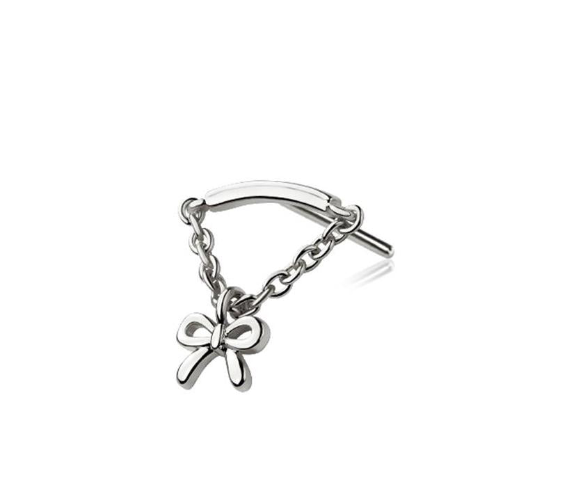 Bow Hidden Helix Flat Back