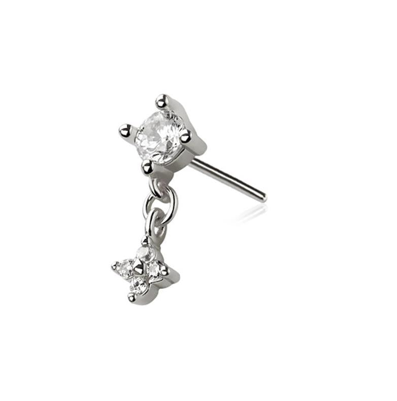 Gem and Star Dangle Flat Back