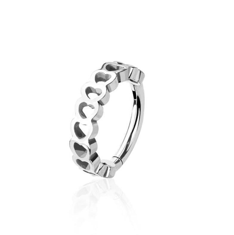 Heart Cluster Hoop