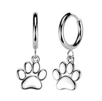 Paw Print Hoops