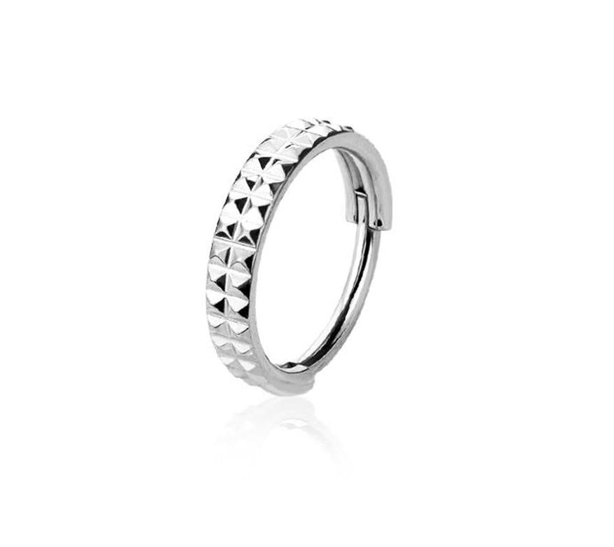 Spike Dent Double Hoops