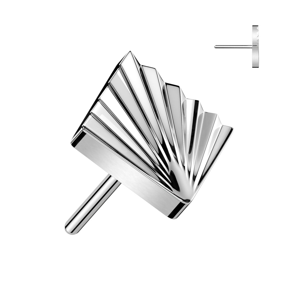 Textured Square Flat Back