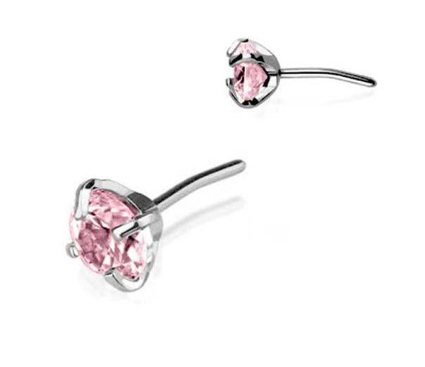 Tiny Pink Stud Flat Back