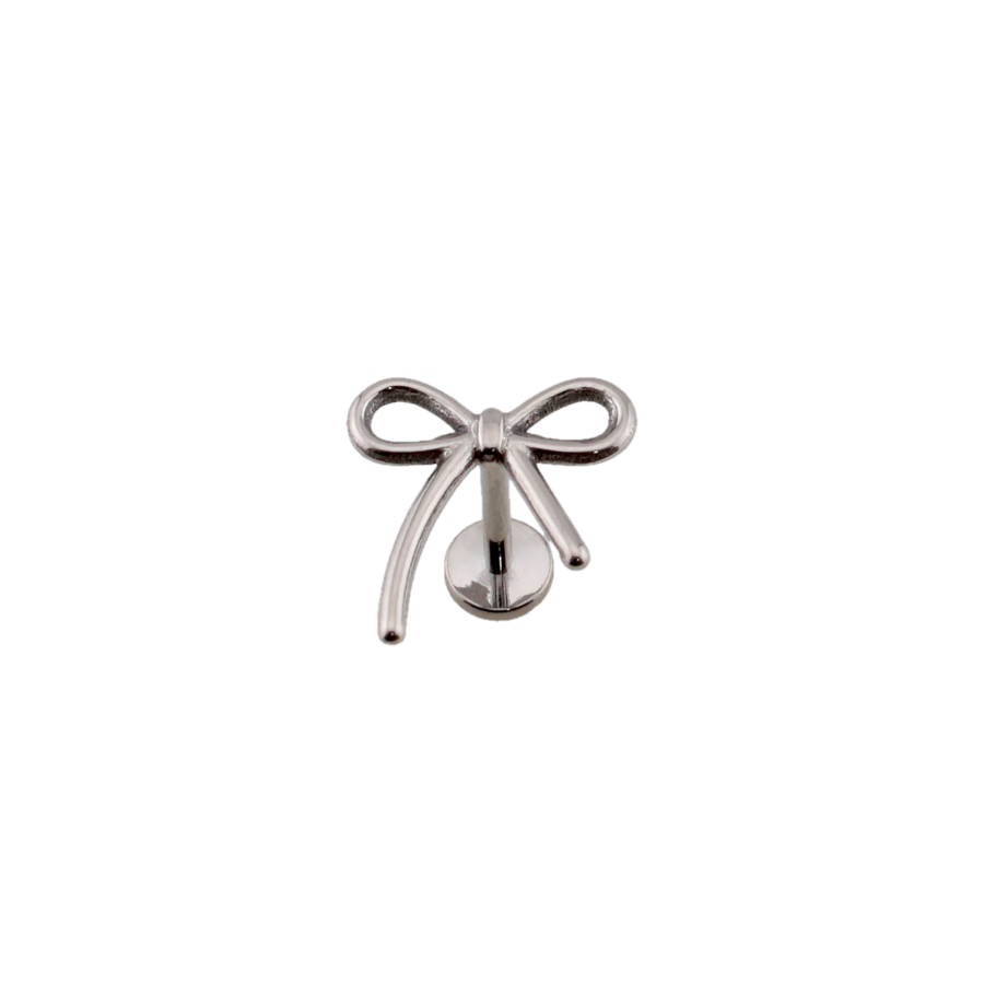 Large Ribbon Bow Flat Back