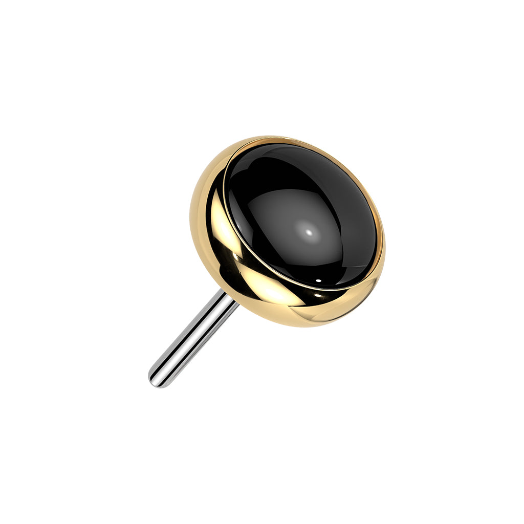 Black Dot Flat Back
