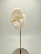 Single Textured Cable Earring Chain