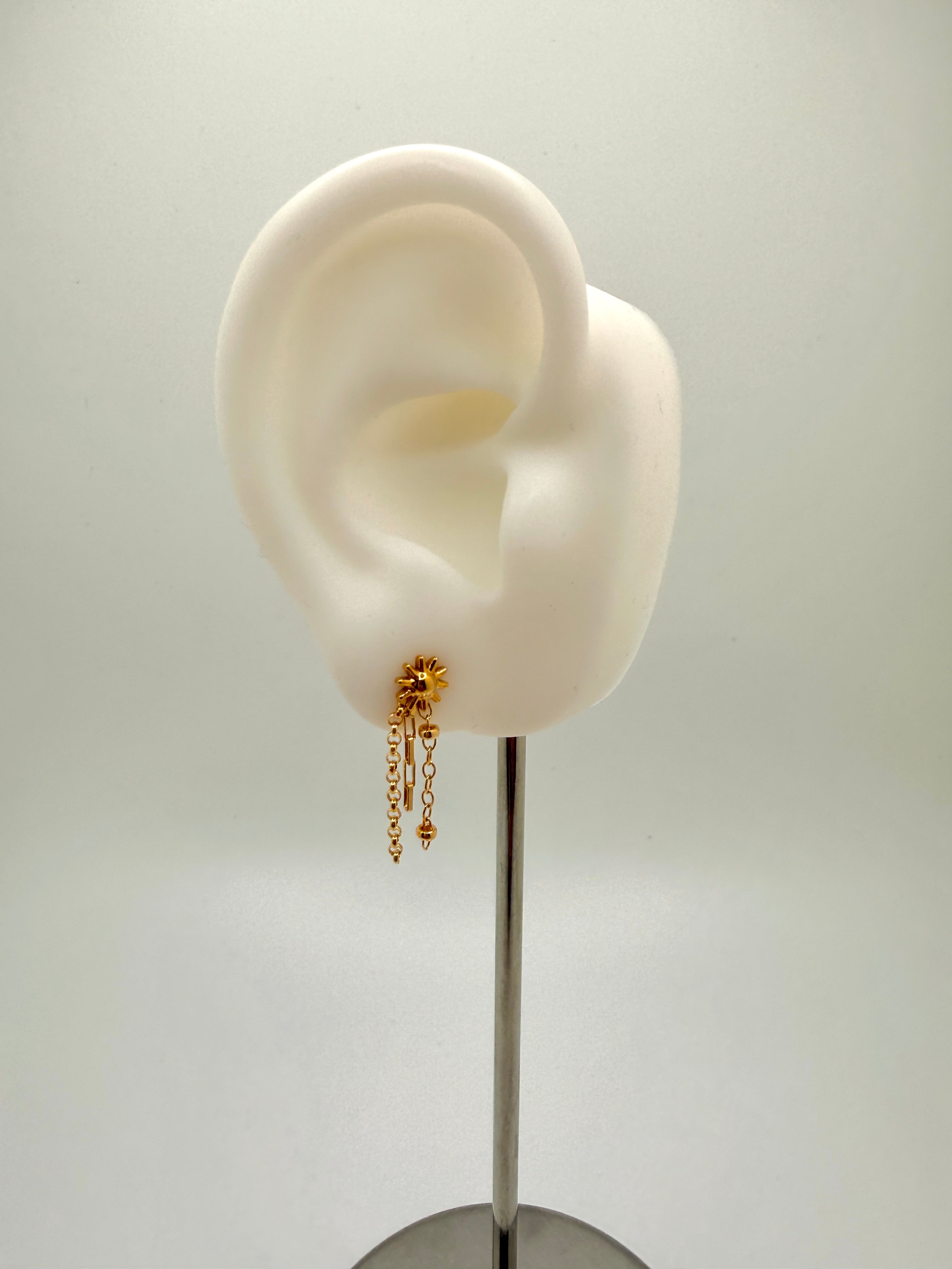 Triple Dangle Earring Chain