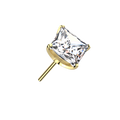 Large Square Gem Flat Back