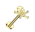 Skull & Cross Bones Flat Back