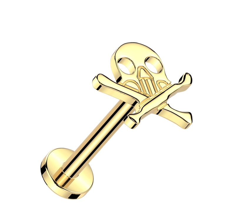 Skull & Cross Bones Flat Back