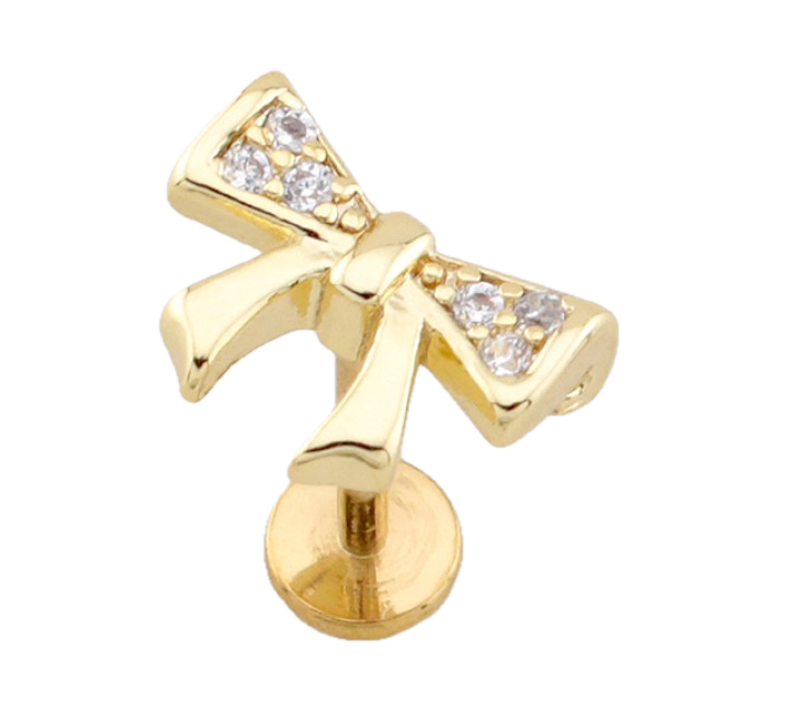Sparkle Bow Flat Back