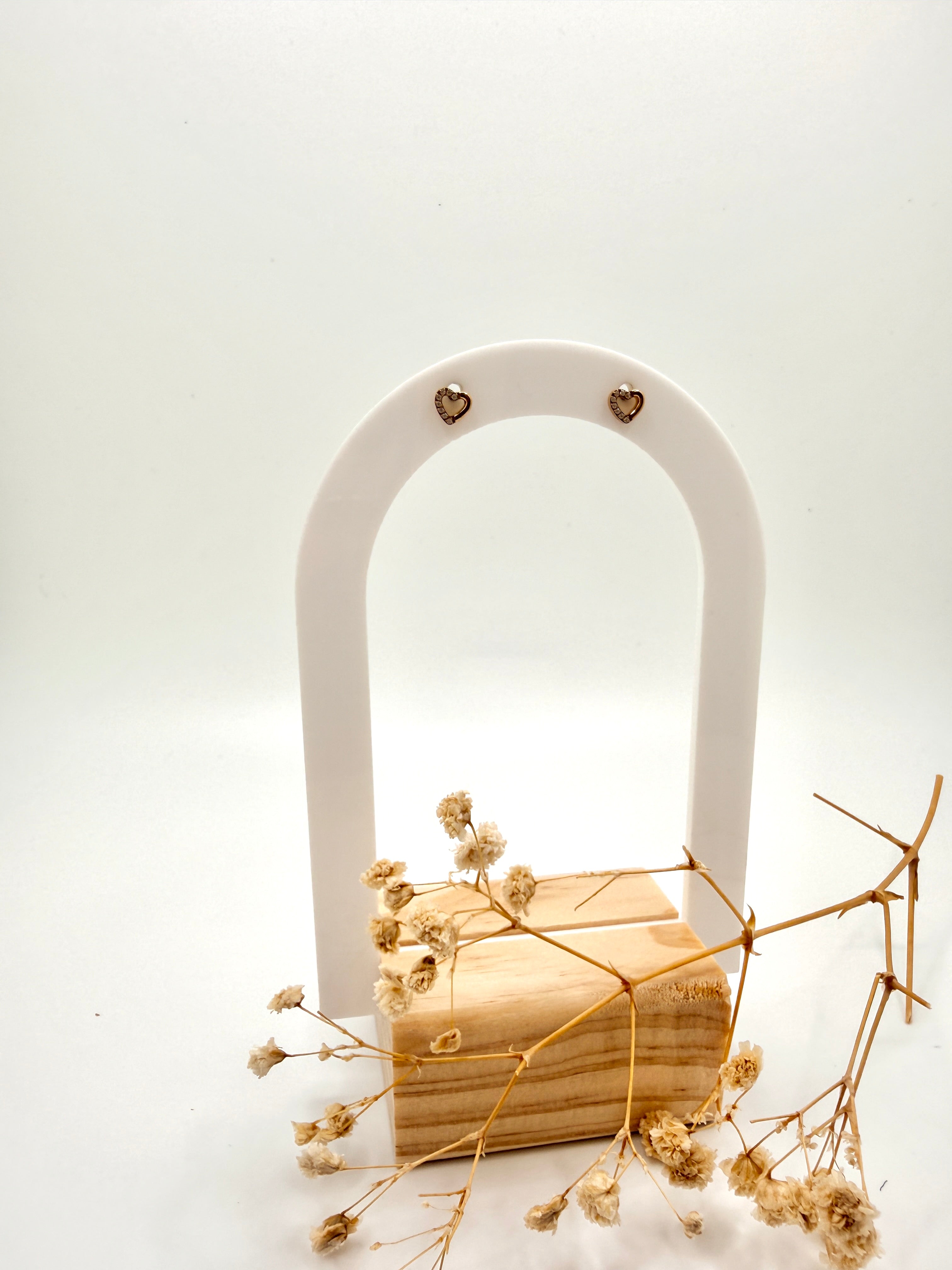 Sparkle Heart Flat Back