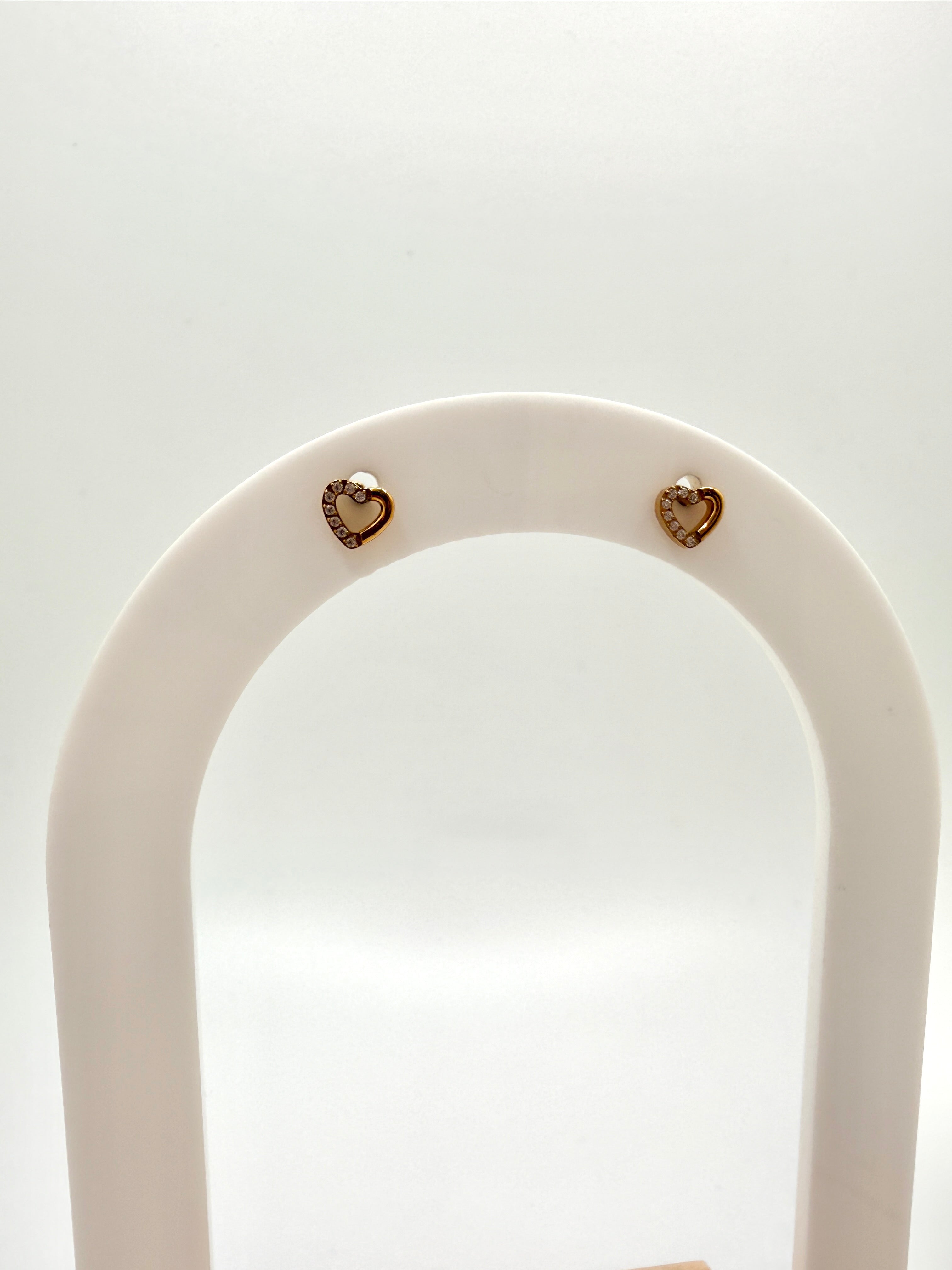 Sparkle Heart Flat Back