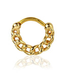 Chain Link Clicker Huggie Hoop