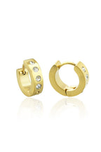 Thick Gem Hoops
