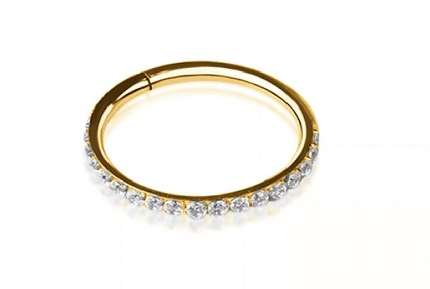 Thin Sparkle Hoop 10mm