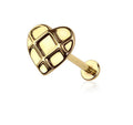 Geometric Heart Flat Back