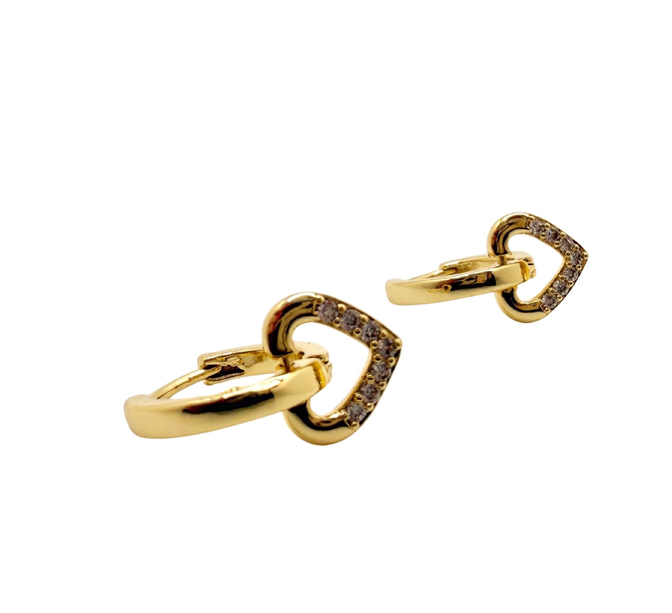 Dangle Heart Huggies