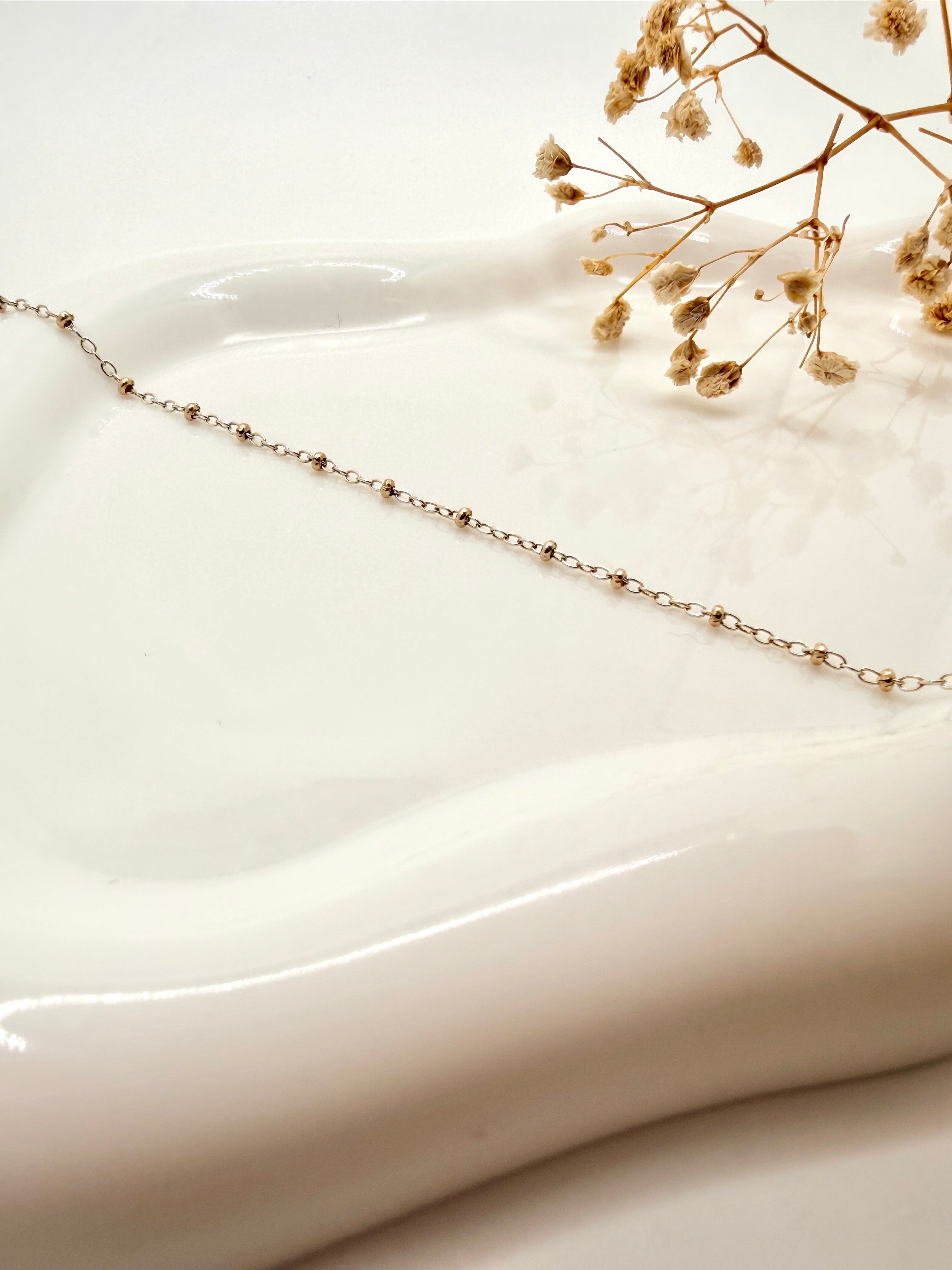 Mixed Metal Silver with Gold Beads