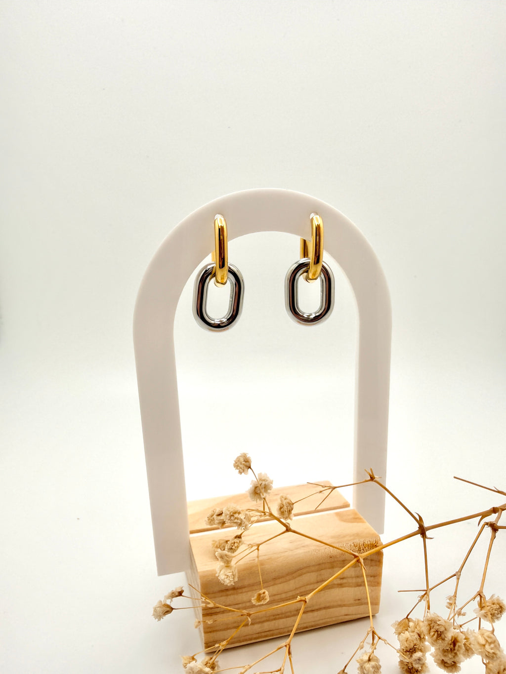 Mixed Metal Hoops