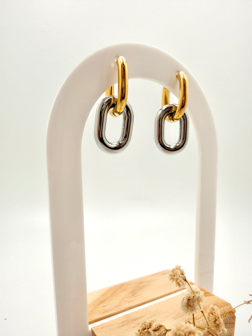 Mixed Metal Hoops
