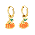 Pumpkin Charm Hoop