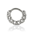 Chain Link Clicker Huggie Hoop