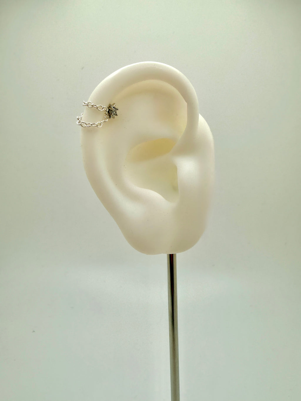 Double Textured Cable Earring Chain