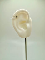 Double Textured Cable Earring Chain