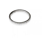 Tiny Thin Sparkle Hoop 6mm
